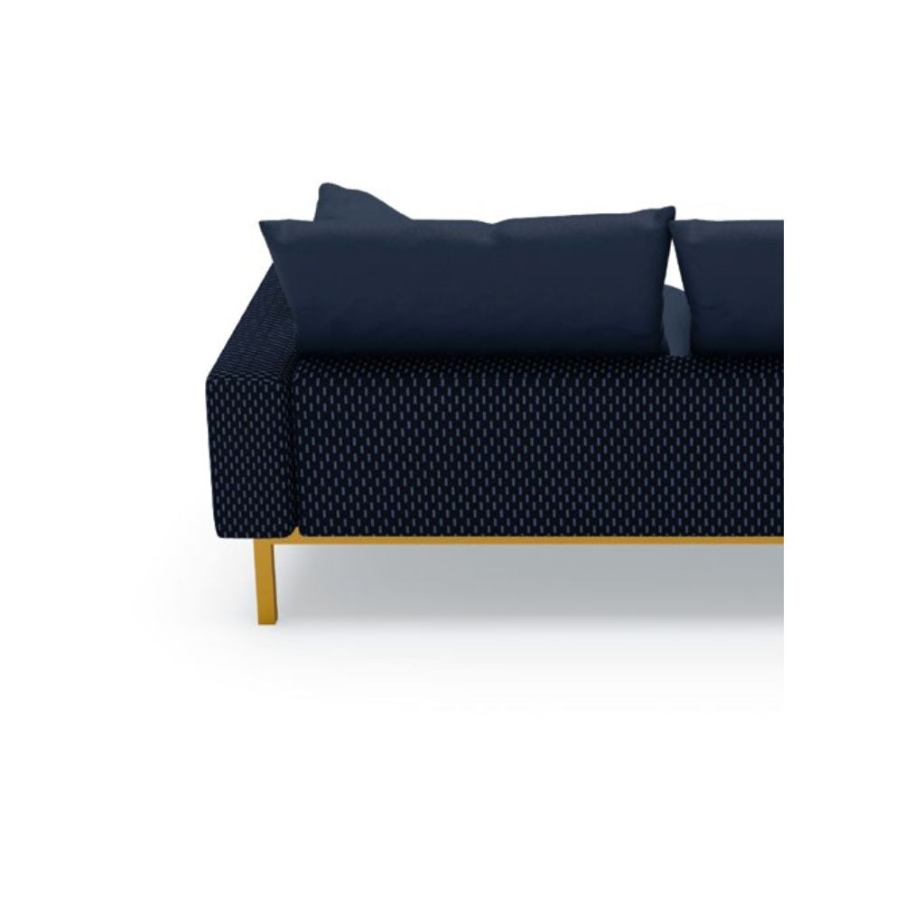 Migliorino Design Sofa 3 posti Spencer in tessuto sfoderabile